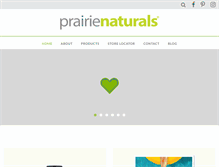 Tablet Screenshot of prairienaturals.ca